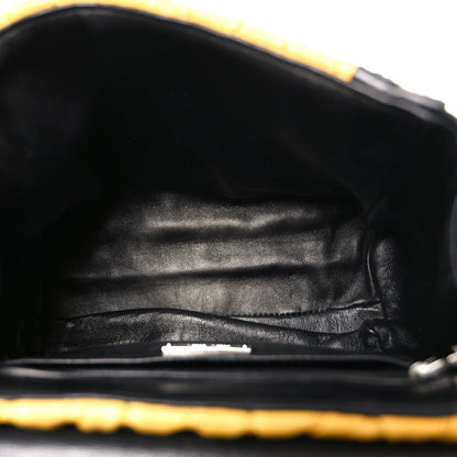 Nappa Matelasse Top Handle Bag Black Soleil