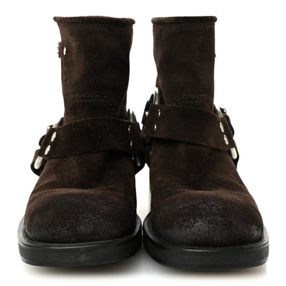 Suede Harness Engineer Boots 38.5 Brown