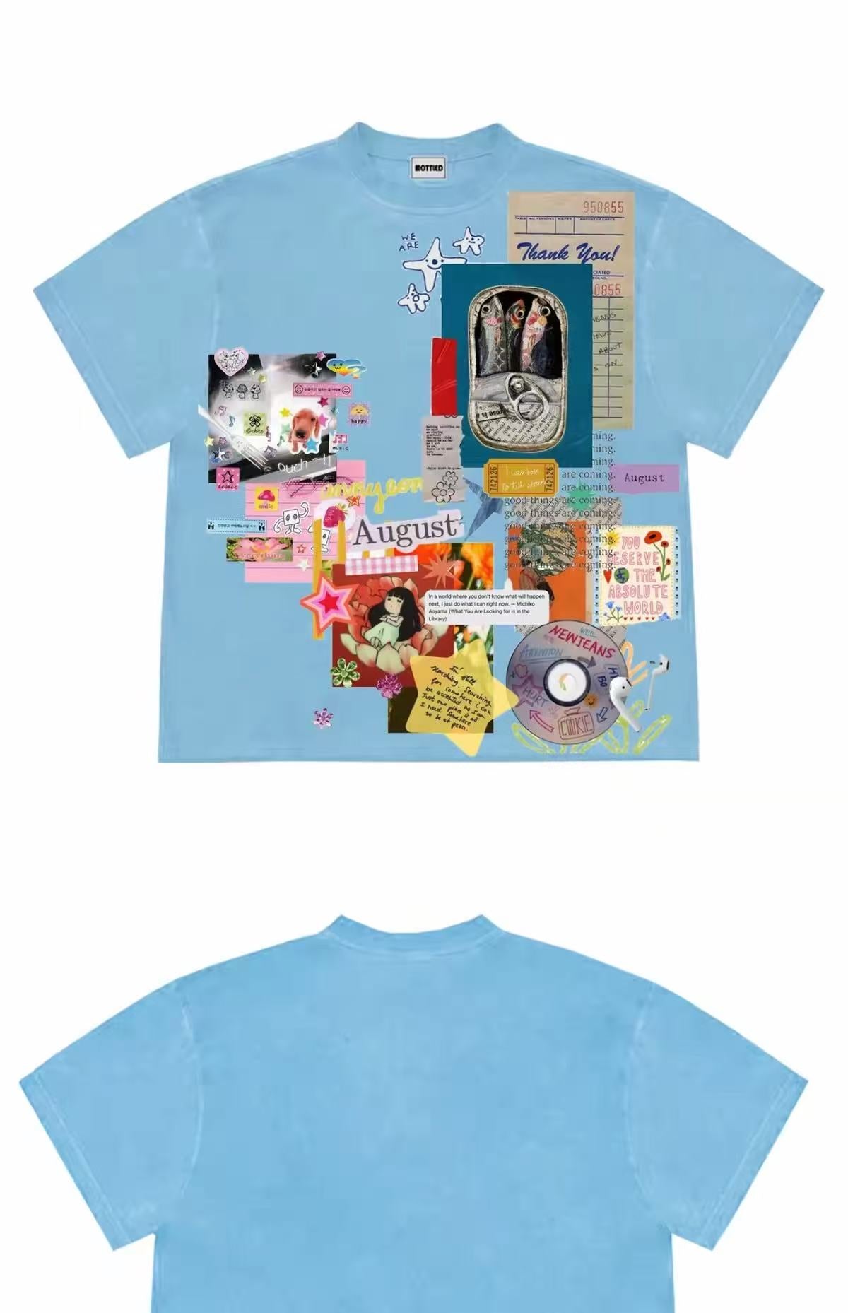 Vintage Scrapbook Graphic T-Shirt