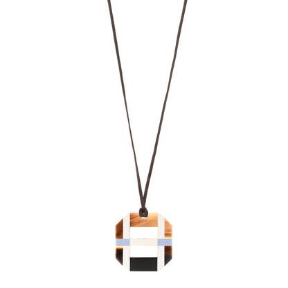 Horn Lacquer Opus Octagonal Necklace