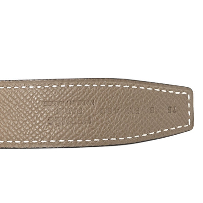 Swift Epsom 24mm Mini Constance H Belt 75 30 Black Etoupe