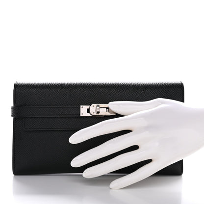 Epsom Kelly Longue Wallet Black