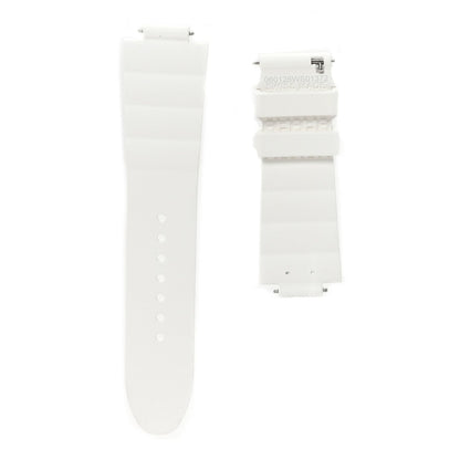 Rubber 36mm Large Cut Single Tour Band White
