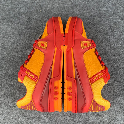 LV Trainer 'Bordeaux Red Orange'