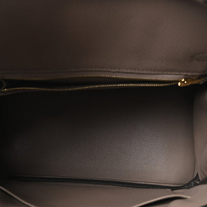 Taurillon Novillo Birkin 25 Gris Asphalte