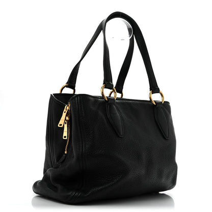 Vitello Daino Caribu Tote Black