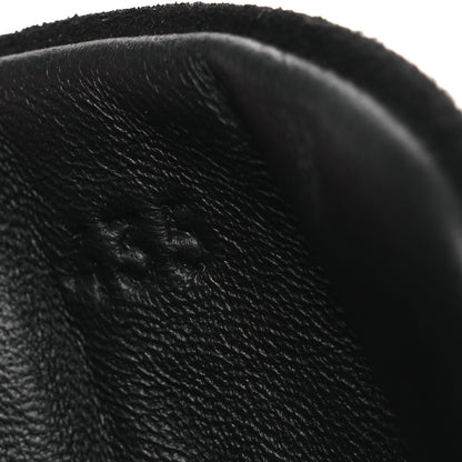 Goatskin Suede Goatskin Mens Bouncing Sneakers 43.5 Black