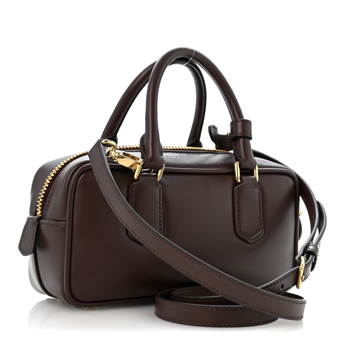 Calfskin Mini Arcadie Top Handle Bag Briarwood
