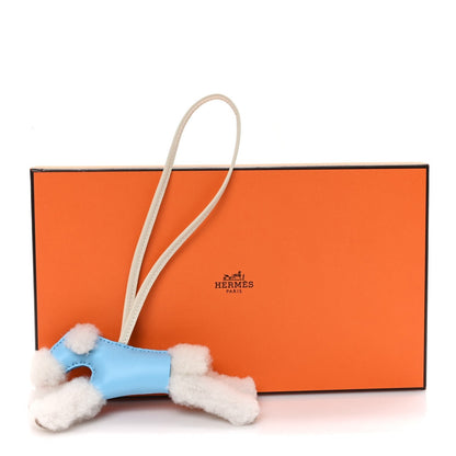 Milo Lambskin Shearling Budy Charm Ecru Celeste Craie