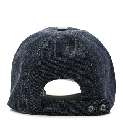 Cotton Denim Swift Sevres Evelyne Cap 59 Indigo Black