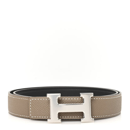 Swift Epsom 24mm Mini Constance H Belt 75 30 Black Etoupe