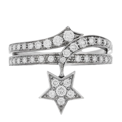 18K White Gold Diamond Étolie Filante Ring 55 7.25