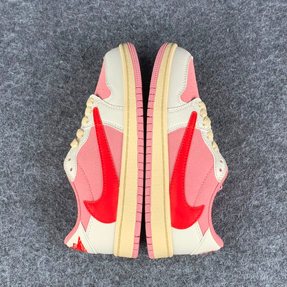 Travis Scott x Air Jordan 1 Retro Low OG PS 'Sail Tropical Pink'