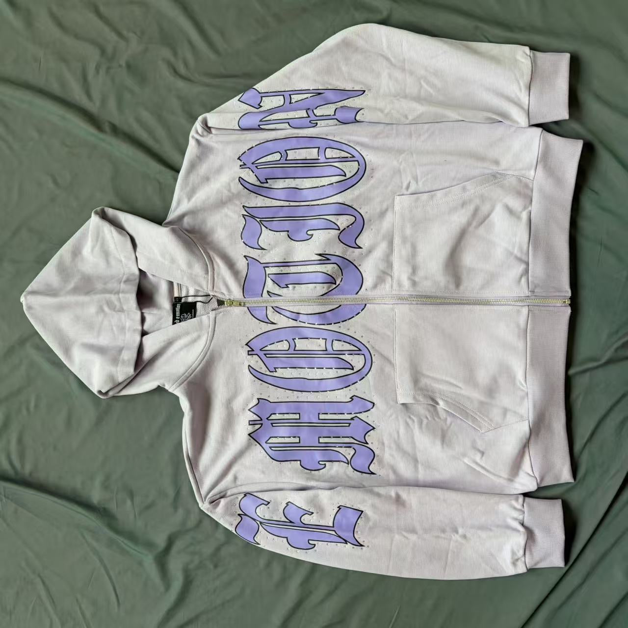 MIXED EMOTION Angel Graphic Zip Hoodie