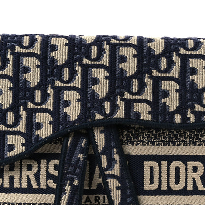 Oblique Slim Saddle Pouch Blue