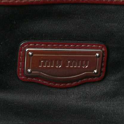 Vitello Soft Shopping Tote Burgundy