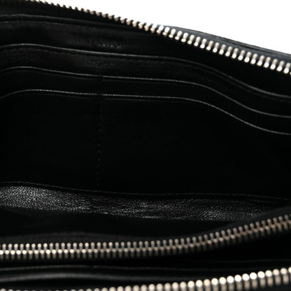 Patent Bow Flap Wallet Green Black
