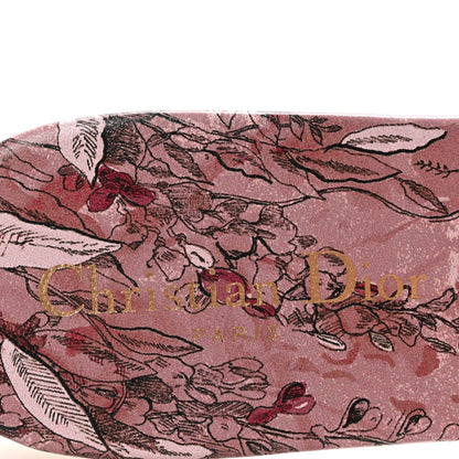 Canvas Rose Mutabilis Embroidered Dway Flat Slide Sandals 39 Fard Black