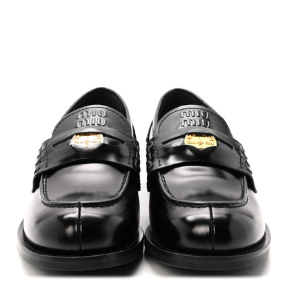 Spazzolato Penny Loafers 37 Black