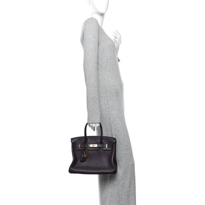 Taurillon Clemence Birkin 30 Raisin