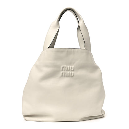Soft Calf Hobo Bag White