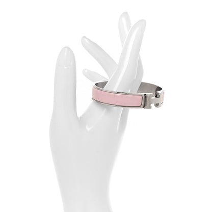 Enamel Narrow Clic Clac H Bracelet PM Rose Nymph