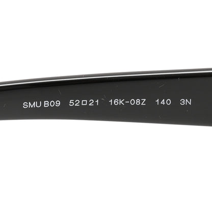 Acetate Oval Reverie Sunglasses SMU B09 Black