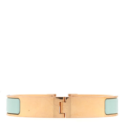 Enamel Narrow Clic Clac H Bracelet GM Bleu Polaire