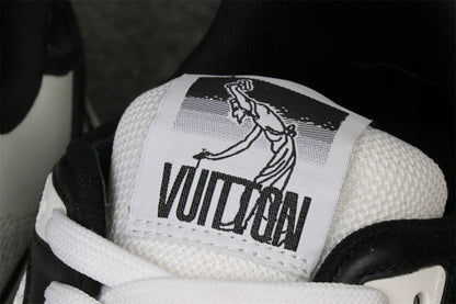 LV Trainer Low 'Velcro Strap - Black Monogram Denim'