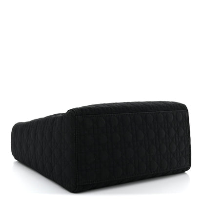 Nylon Cannage Large Lady Dior Black