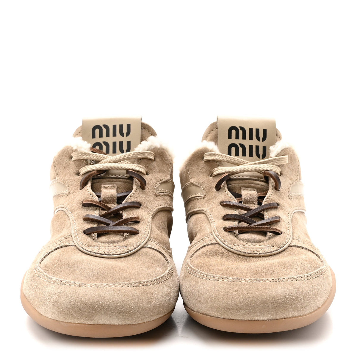Suede Shearling Gymnasium Sneakers 39.5 Deserto
