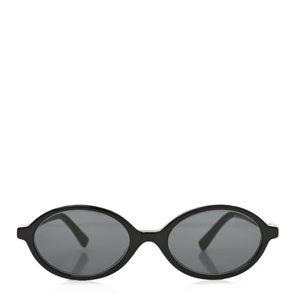 Acetate Oval Regard Sunglasses SMU04Z Black