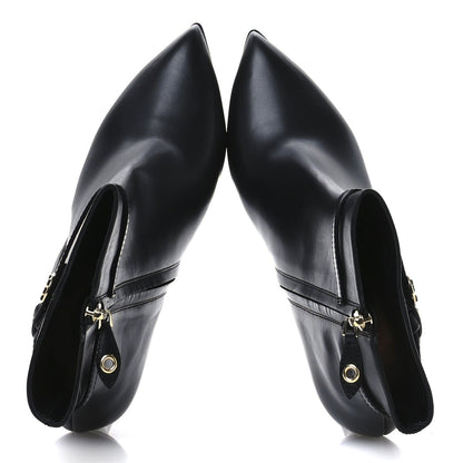 Calfskin LV Roxy Platform Ankle Boots 41 Black