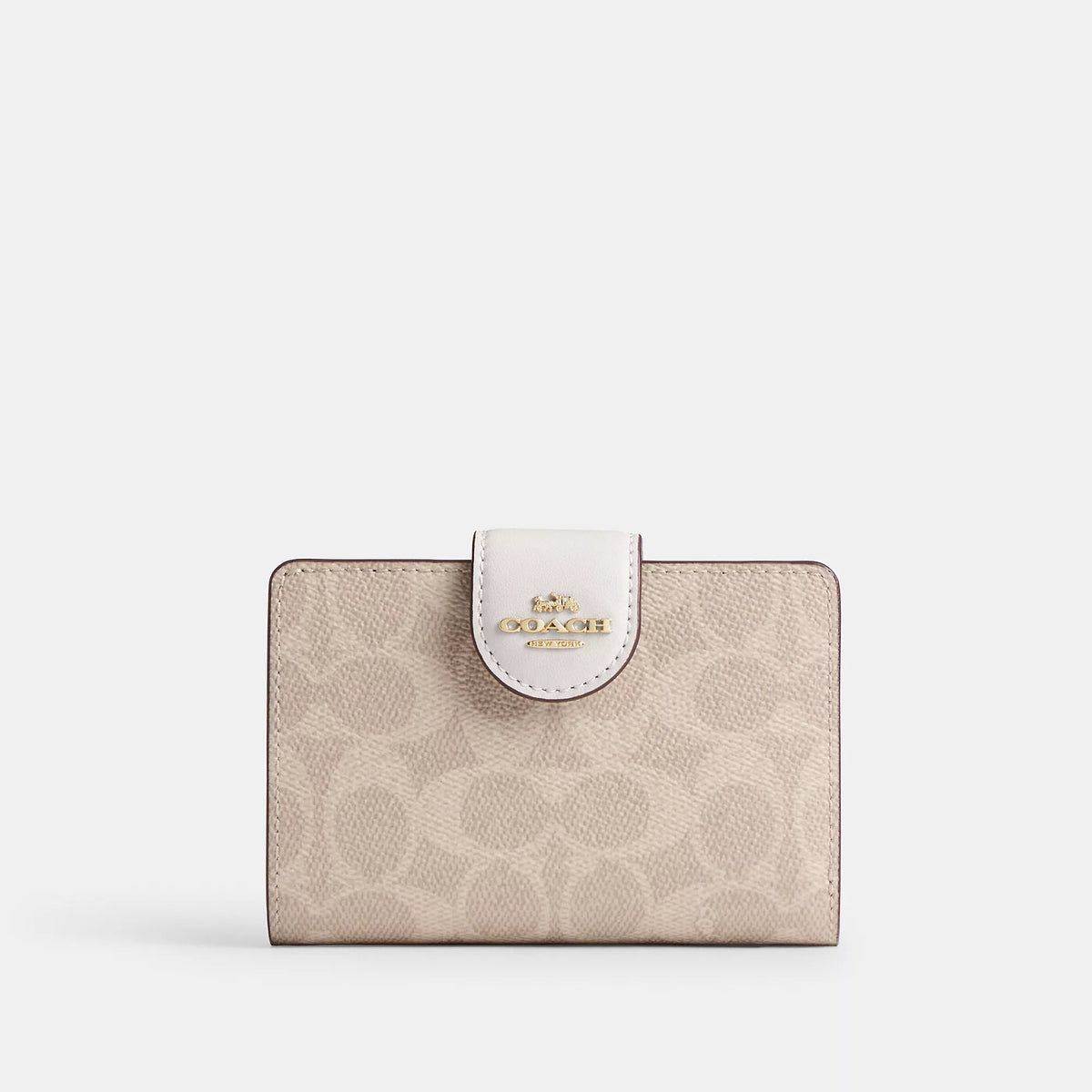 Coach Outlet Medium Corner Zip Wallet In Signature Canvas