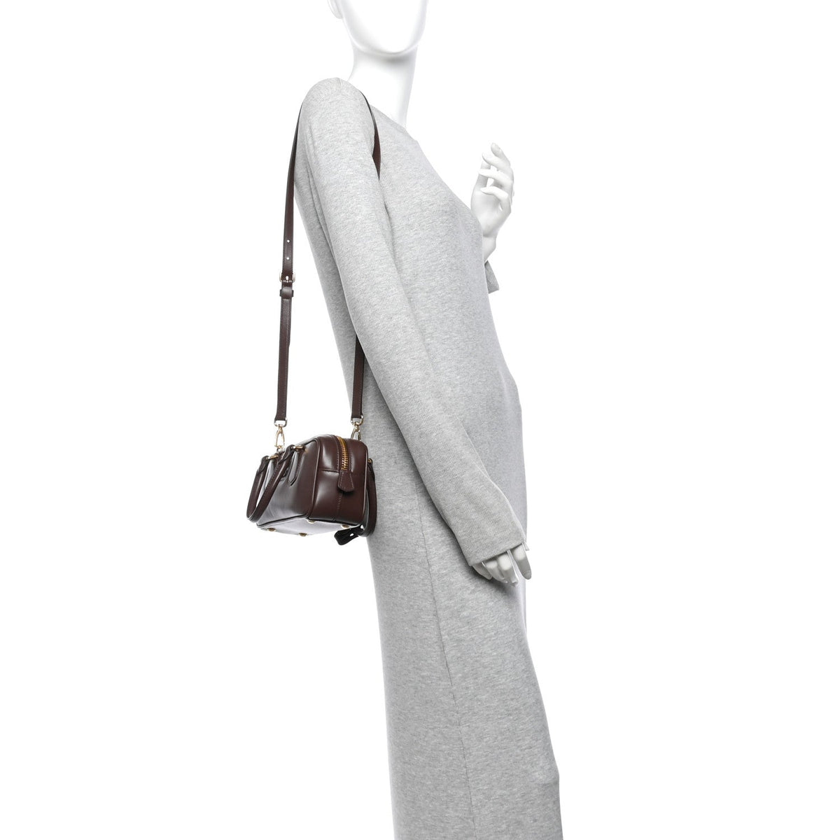 Calfskin Mini Arcadie Top Handle Bag Briarwood