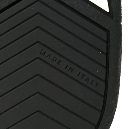 Calfskin Suede Logo Sneakers 38 Black