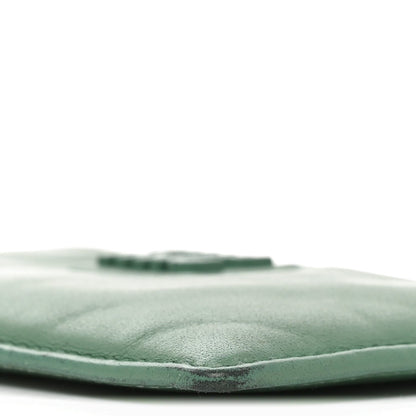 Soft Calf Softy Envelope Zip Card Holder Salvia