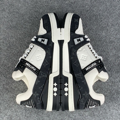 LV Trainer 'Black Monogram Denim’