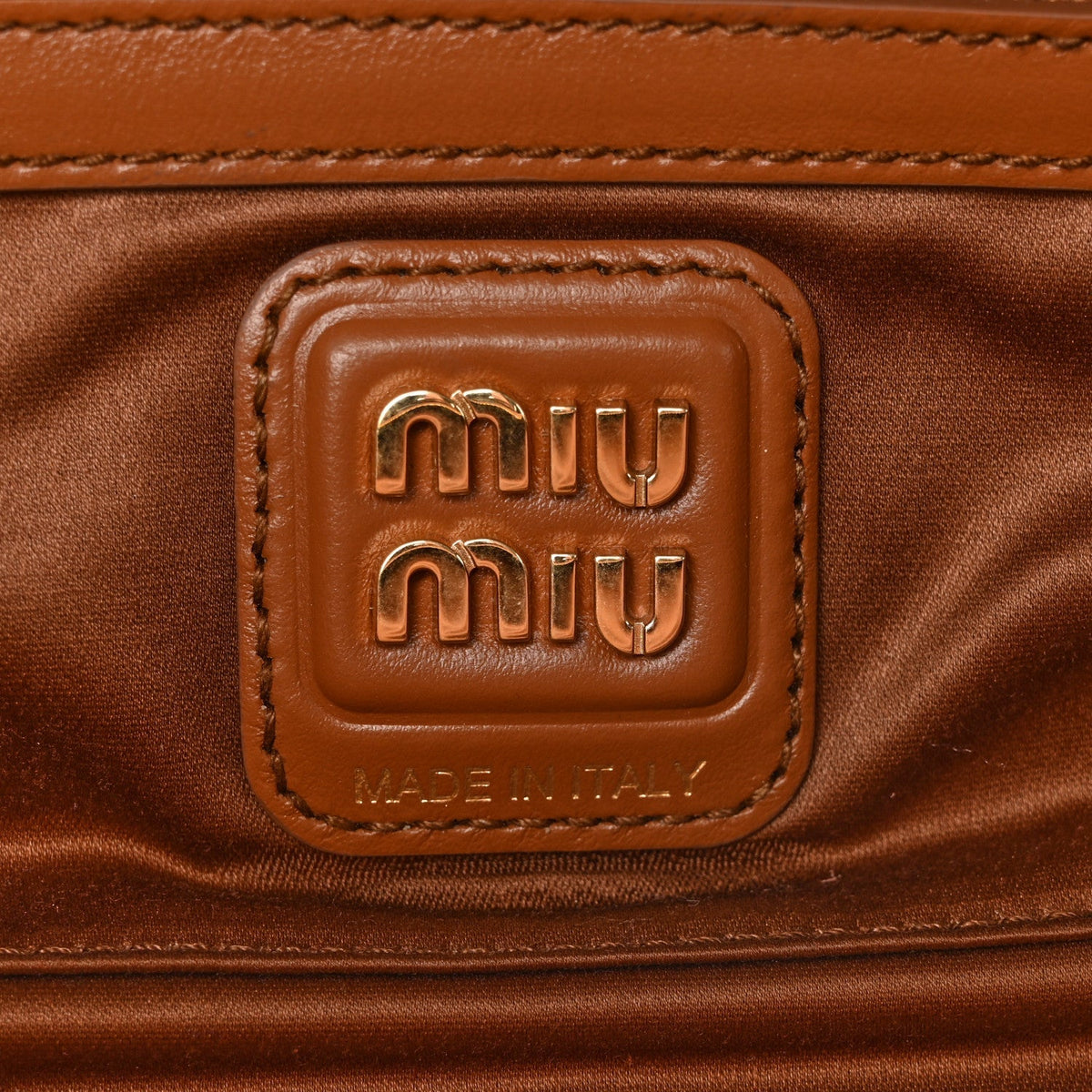 Nappa Small Beau Top Handle Bag Cognac