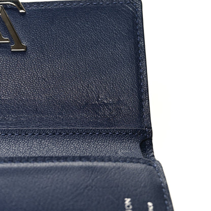 Crocodile Capucines Compact Wallet Saphir