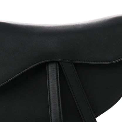Ultra Matte Calfskin Saddle Bag Black