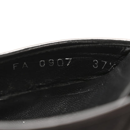 Canvas Monogram Sandals 37.5 Black