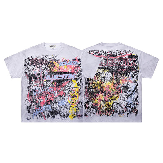 MAJESTIK Abstract Graphic Tee