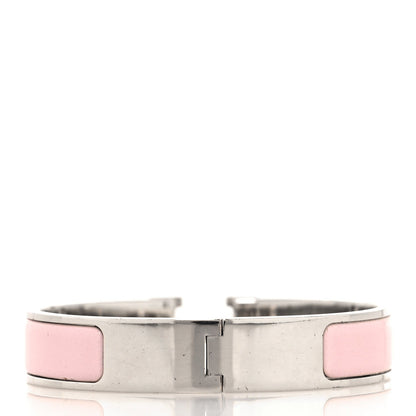 Enamel Narrow Clic Clac H Bracelet PM Rose Nymph