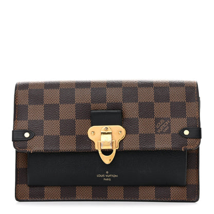 Damier Ebene Vavin Chain Wallet Black