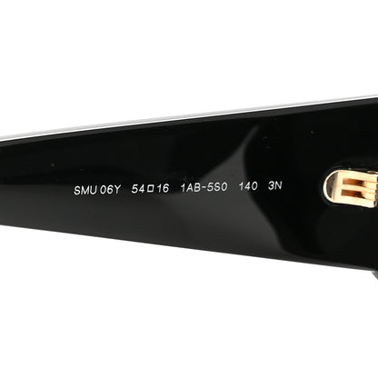 Acetate Cat Eye Sunglasses SMU 06Y Black Ardesia