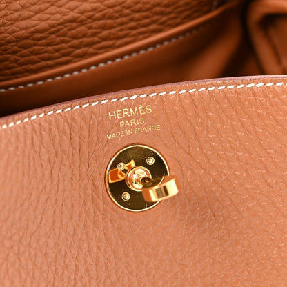 Taurillon Clemence Mini Lindy 20 Gold