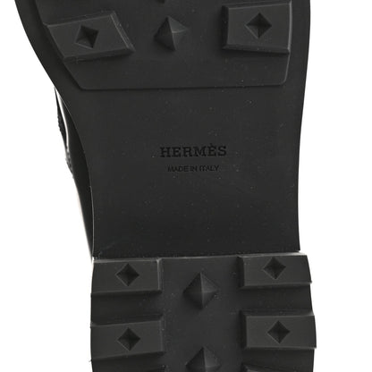 Glossed Calfskin Funk Ankle Boots 36 Black