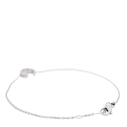 18K White Gold Coco Crush Station Bracelet