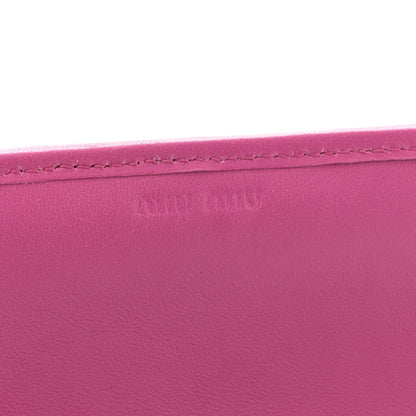 Nappa Matelasse Wallet On Chain Fuxia